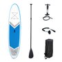 SWEEEK Pack stand up paddle gonflable Rico 10'10  avec pompe haute pression simple action, pagaie, leash et sac