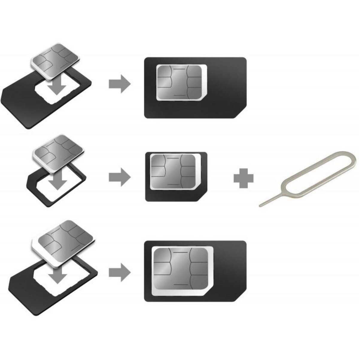 Akashi Accessoires téléphone portable AKASHI ALTSIMADAPT 3 WH