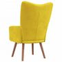 Voir la diapositive 5 : VIDAXL Chaise de relaxation Jaune moutarde Velours