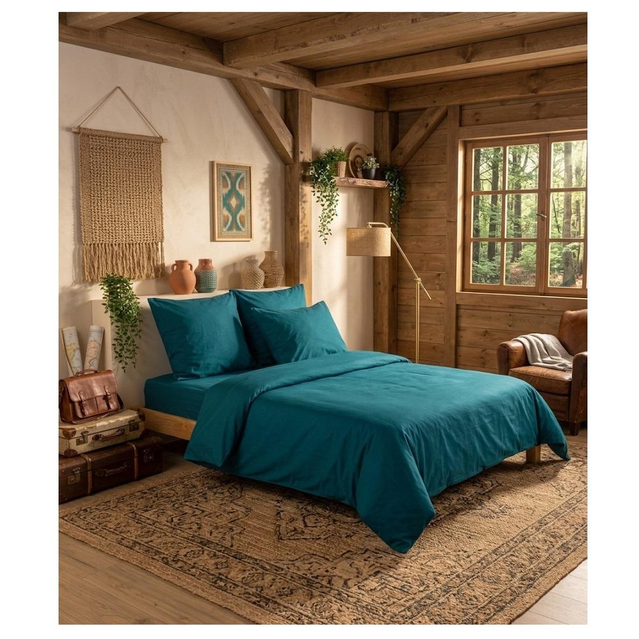 Voir la diapositive 5 : Eden Drap housse en coton eden design et moderne