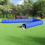VIDAXL Tunnel pour chien bleu Ø 55x1000 cm polyester