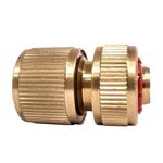 CENTRALE BRICO Raccord rapide rouge aquastop ECO 3 billes Ø15