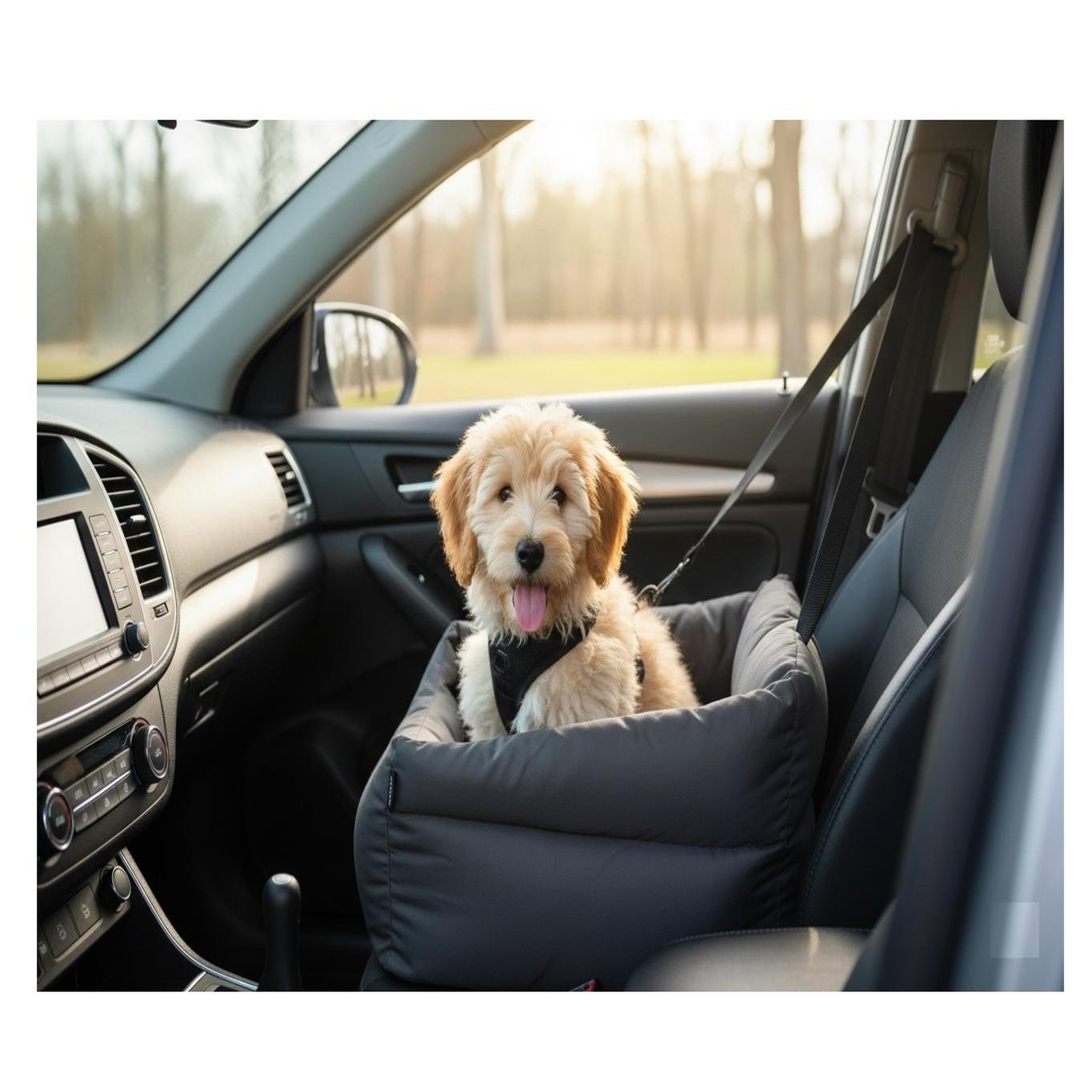 Voir la diapositive 4 : Eden Siege auto voiture pour chien gris