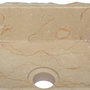 Voir la diapositive 5 : VIDAXL Lavabo Creme 30x30x13 cm Marbre