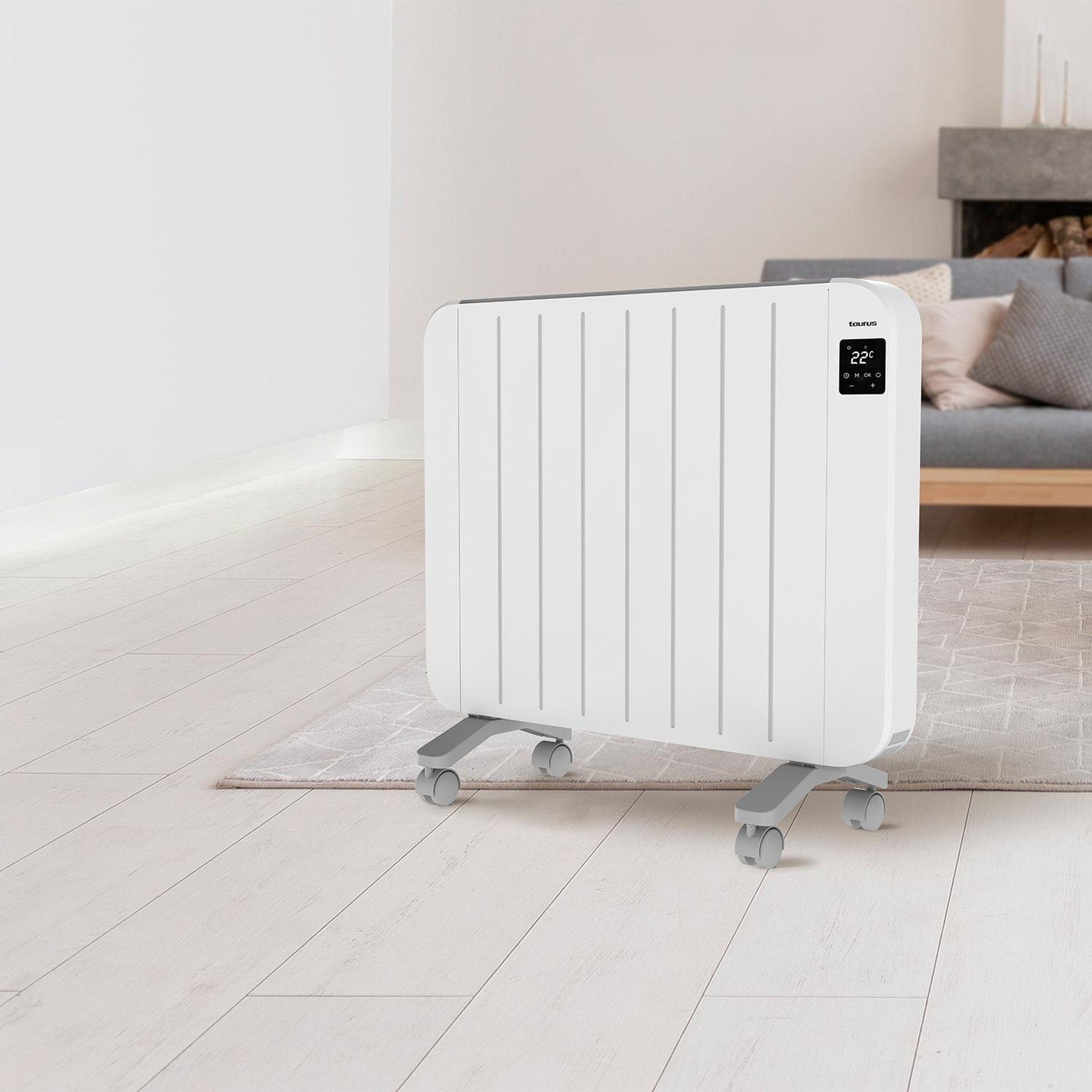 Voir la diapositive 5 : Taurus Radiateur électrique 2000w blanc - NEPAL 2000