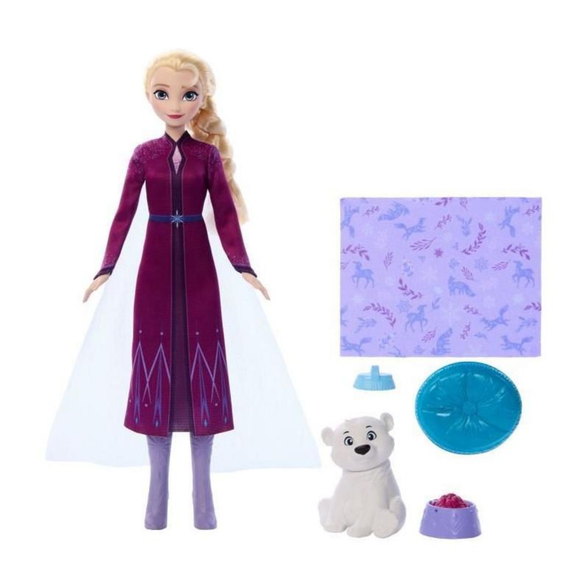 DISNEY FROZEN Disney La Reine des Neiges - Coffret Elsa et l'Ourson - 4 accessoires - Disney Frozen - JFG16