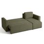 Voir la diapositive 4 : BEST MOBILIER Canopy - canapé d'angle réversible - 4 places - convertible avec coffre - en tissu texturé
