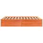 Voir la diapositive 5 : VIDAXL Cadre de lit sans matelas cire marron 140x190cm bois pin massif
