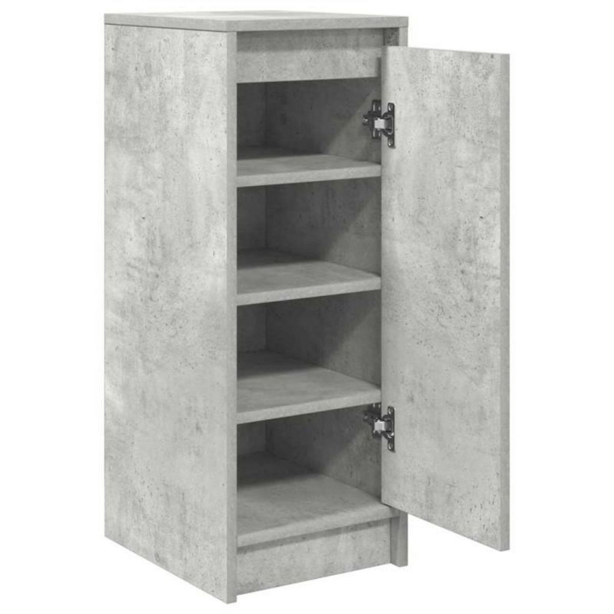 VIDAXL Armoire à chaussures gris béton 29,5x34x76 cm bois d ingénierie