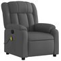 Voir la diapositive 4 : VIDAXL Fauteuil de massage inclinable Gris fonce Tissu