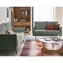 Voir la diapositive 2 : LISA DESIGN Charlie - canapé droit 2 places - en tissu velours relief