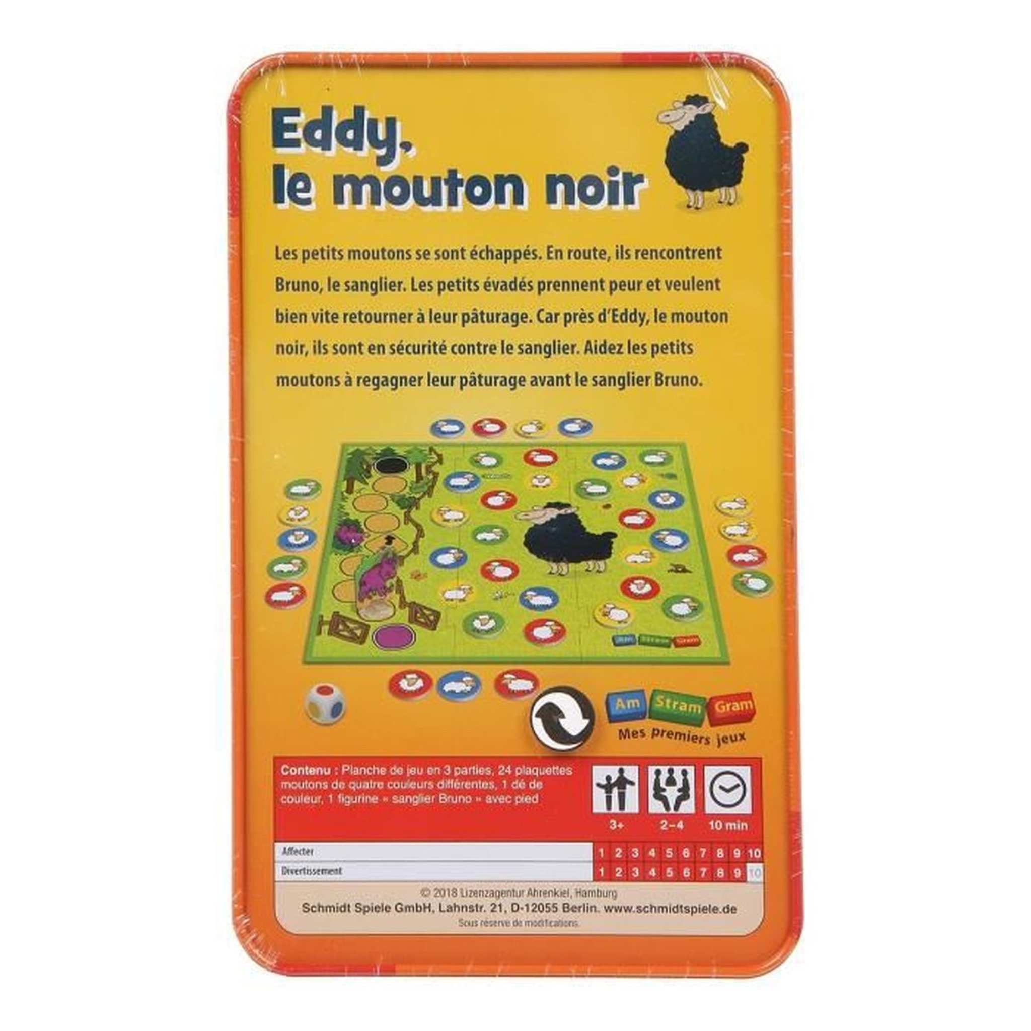 Voir la diapositive 2 : Schmidt Jeu d'éveil - Eddy, le mouton noir - Am Stram Gram