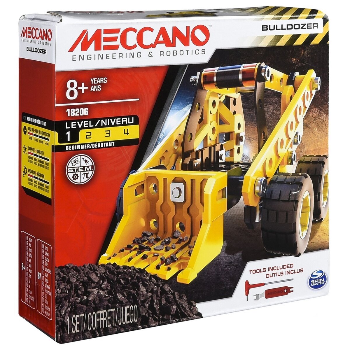 MECCANO Meccano bulldozer thème chantier 