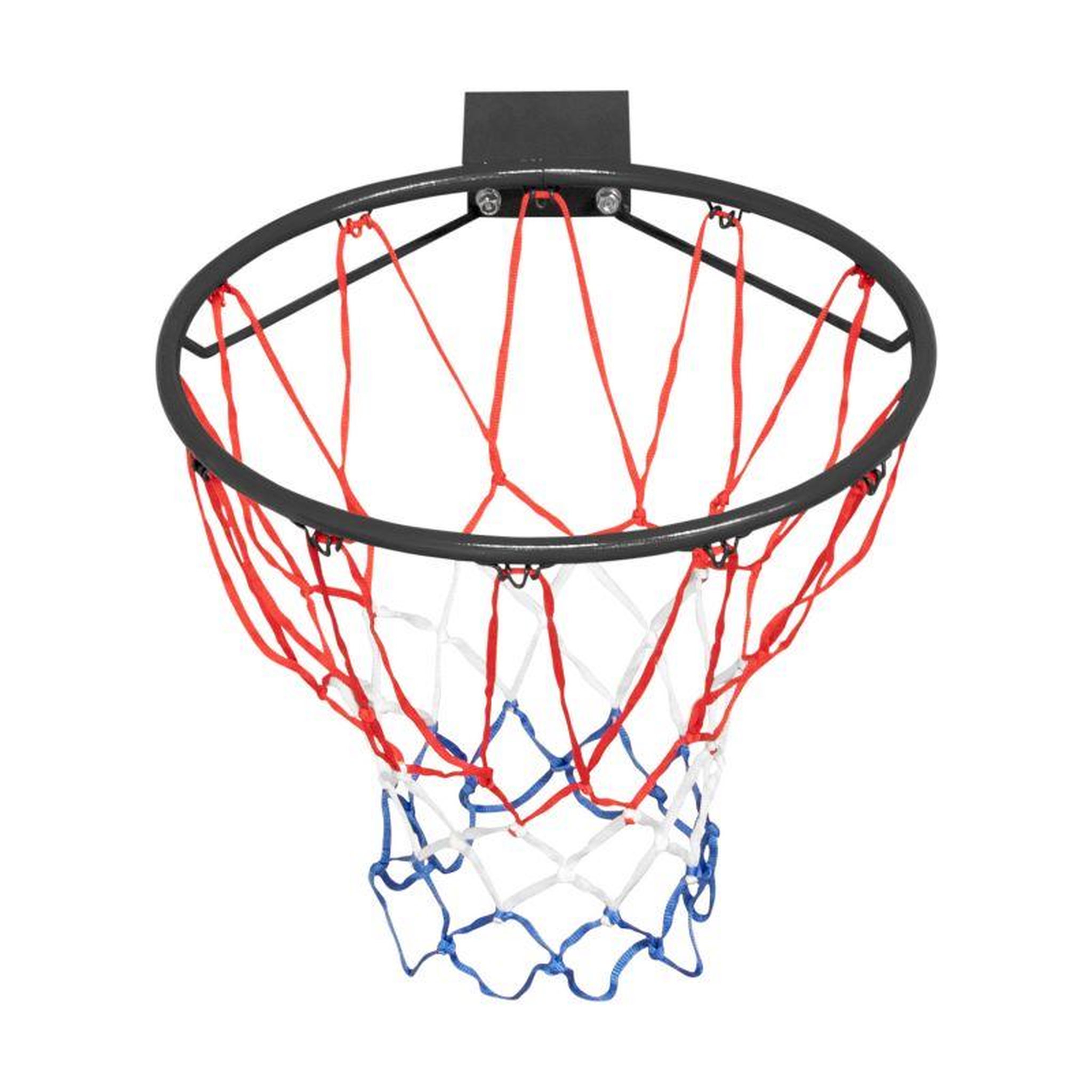 BUMBER Arceau de Basket-Ball mural MALIBU Diamètre 45 cm et filet – fixation murale incluse. Coloris disponibles : Rouge, Noir