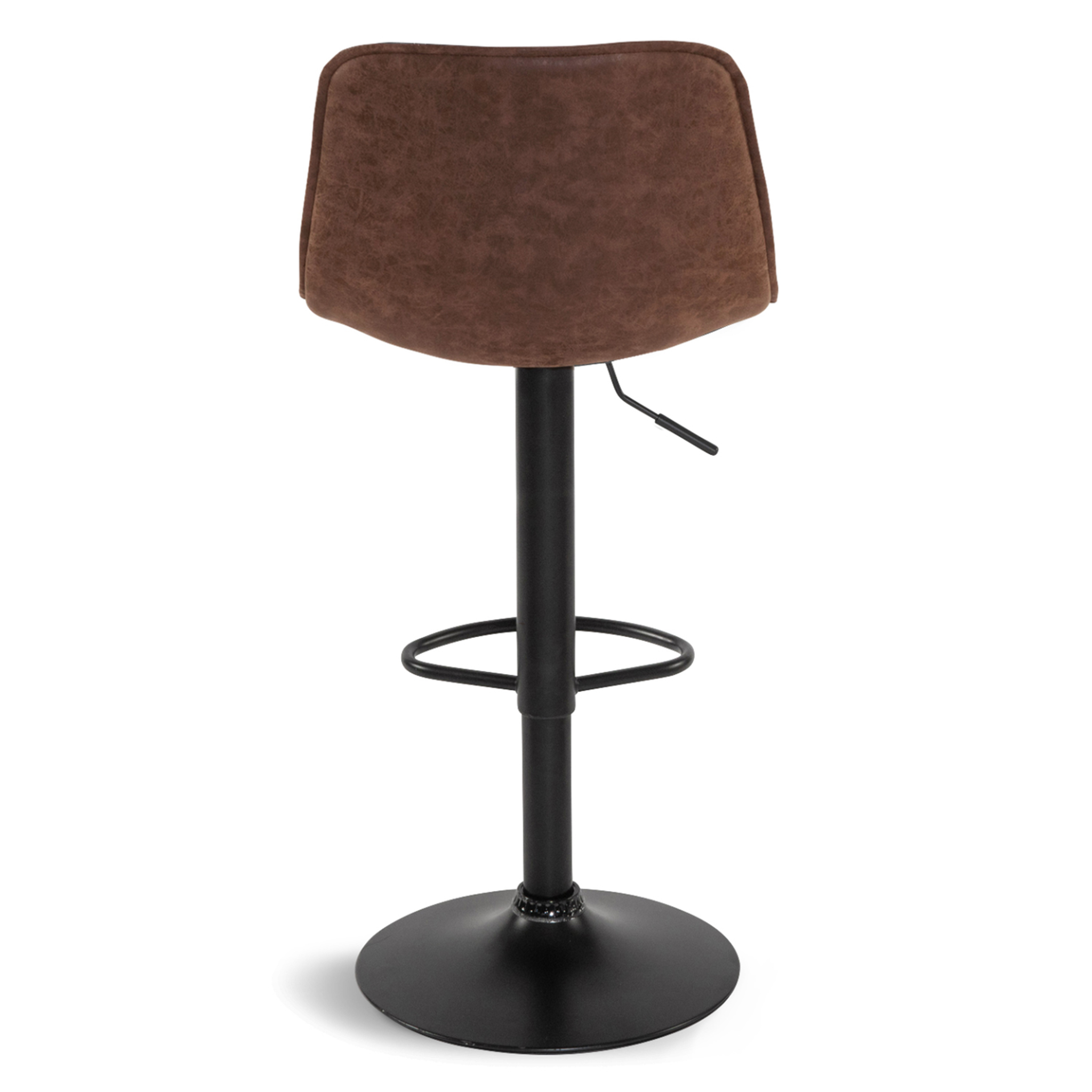 Voir la diapositive 6 : ID MARKET Lot de 4 tabourets de bar denver marron vintage
