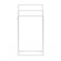 Voir la diapositive 3 : ID MARKET Porte-serviettes sur pied 3 niveaux DALLAS métal blanc design industriel