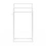 Voir la diapositive 3 : ID MARKET Porte-serviettes sur pied 3 niveaux DALLAS métal blanc design industriel