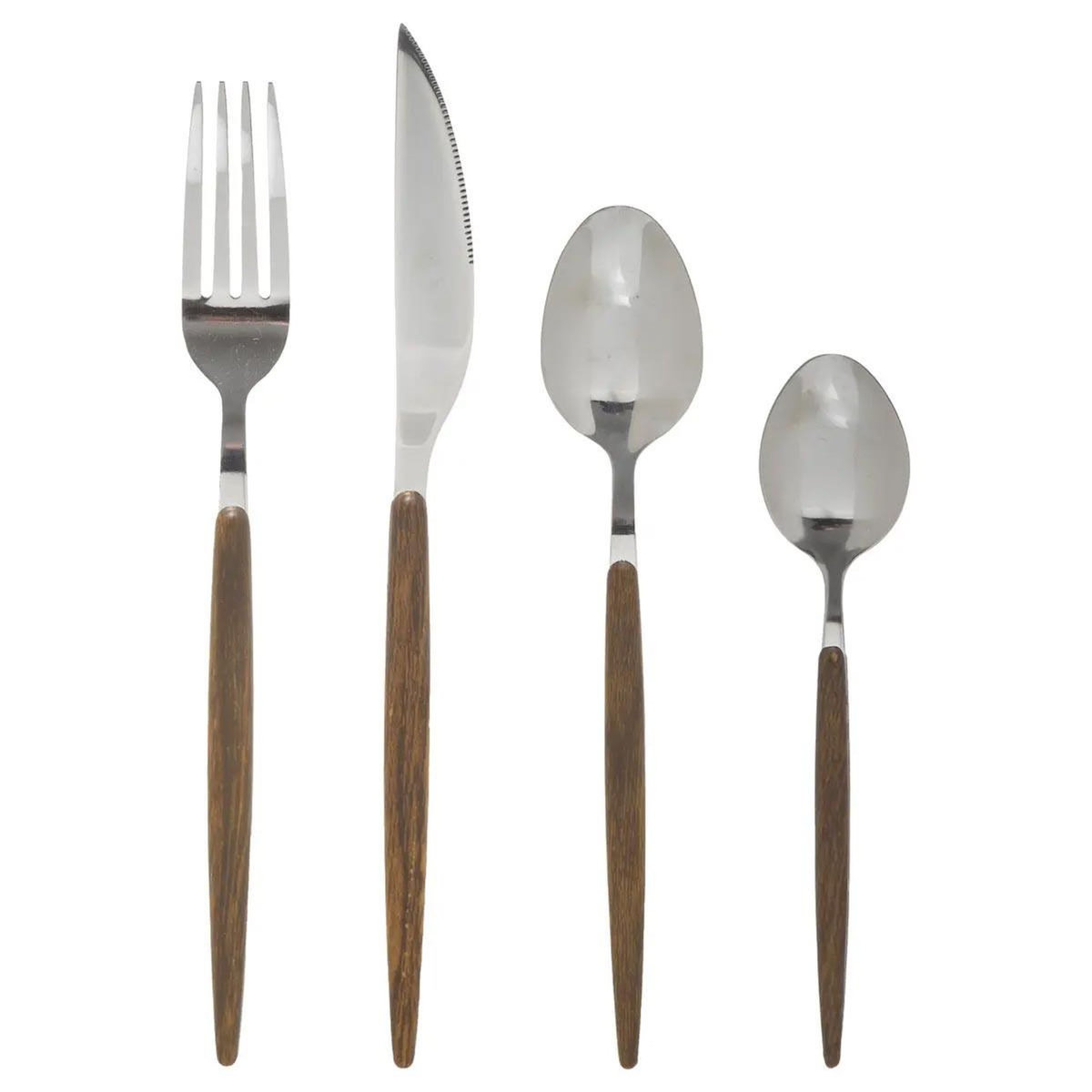 SECRET DE GOURMET Ménagère 24 Pièces  Amazonie  21cm Naturel
