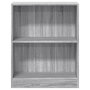 Voir la diapositive 5 : VIDAXL Bibliotheque Sonoma gris 60x24x76 cm Bois d'ingenierie