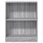 Voir la diapositive 5 : VIDAXL Bibliotheque Sonoma gris 60x24x76 cm Bois d'ingenierie