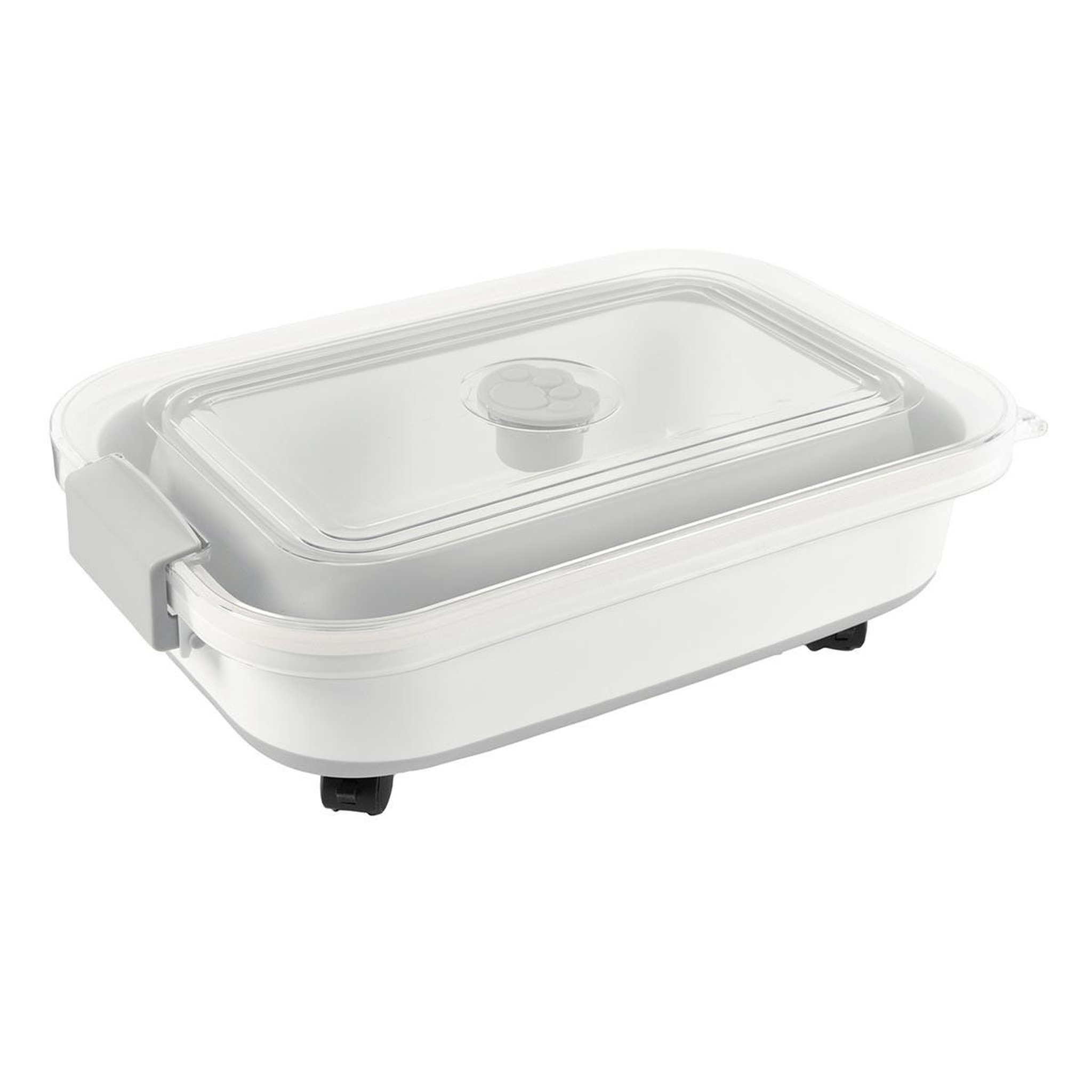 LOVE STORY Conteneur à croquettes  rétractable  20l blanc