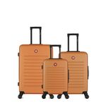 SWISS KOPPER Lot de 3  -  Valise grand format, valise weekend et valise cabine WIL. Coloris disponibles : Gris, Bleu, Noir, Rose, Beige, Rouge