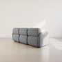 Voir la diapositive 6 : LISA DESIGN Penelope - canapé droit modulable 3 places en velours texturé