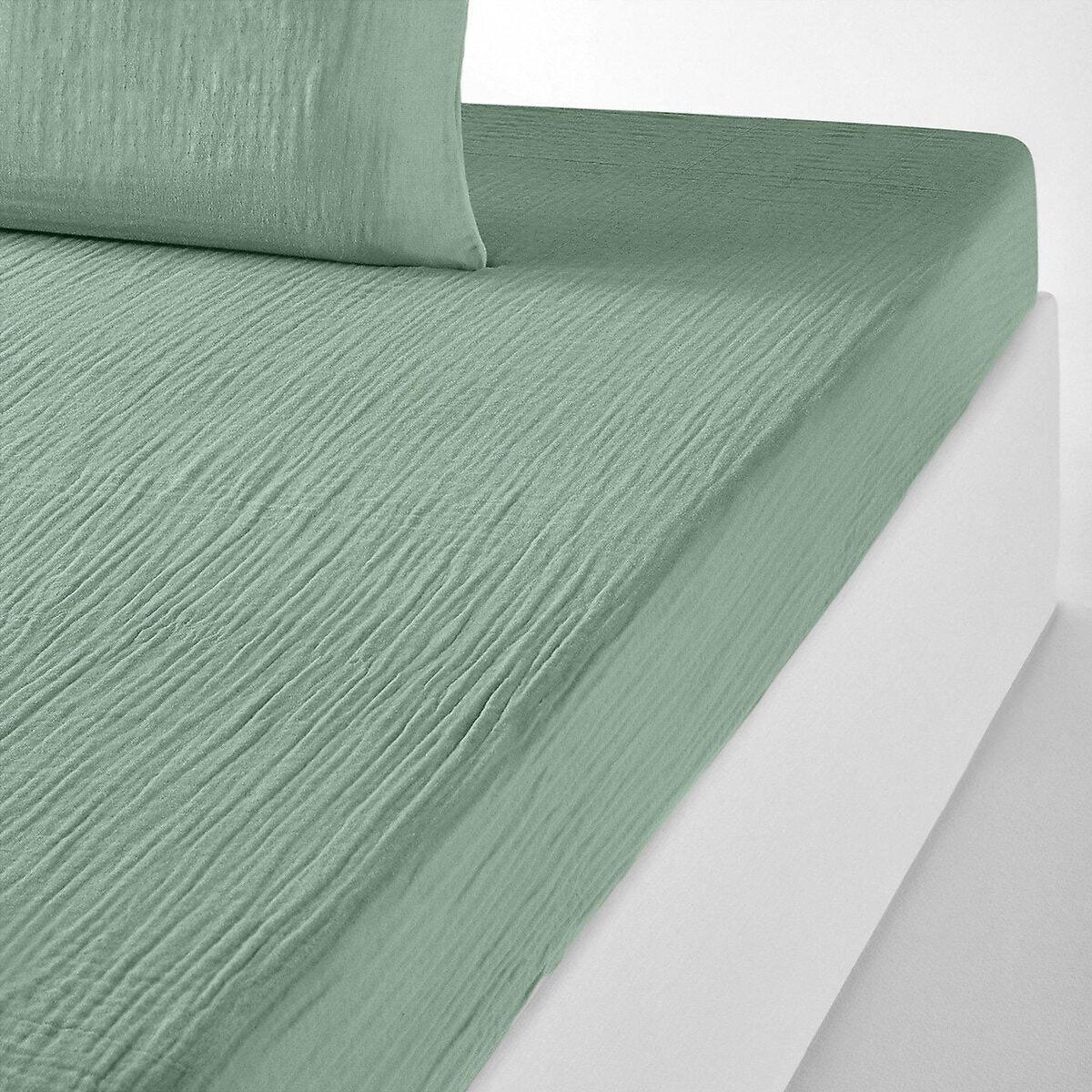 BATON ROUGE Drap housse 1000% gaze de coton