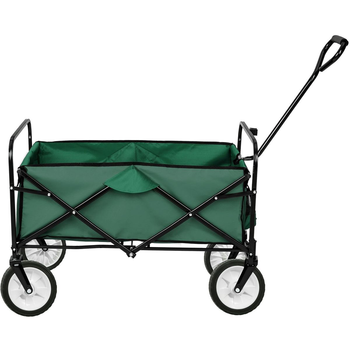 tectake Chariot de jardin Chariot de transport Pliable vert