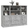 Voir la diapositive 3 : VIDAXL Buffets 3 pcs gris beton bois d'ingenierie