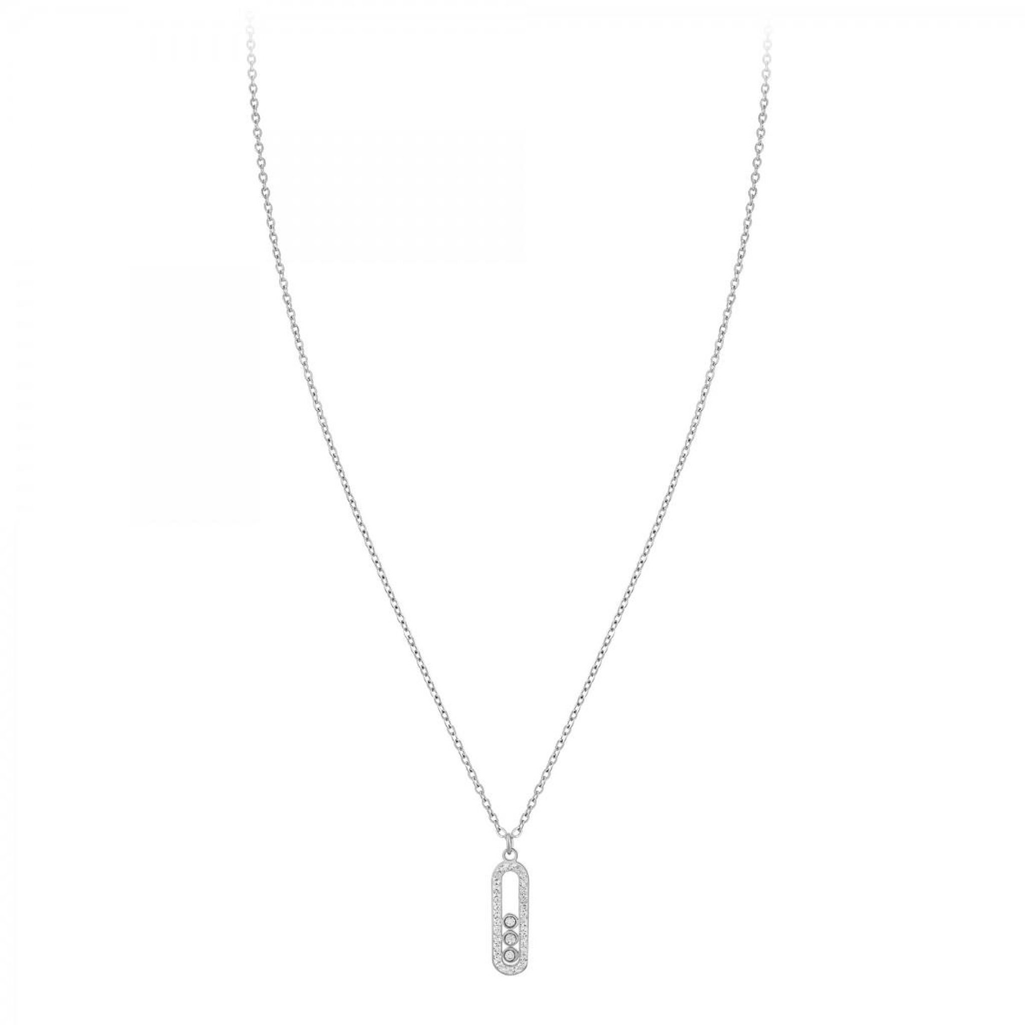 Voir la diapositive 3 : SC CRYSTAL Collier SC Crystal orné de Zirconium et de Cristaux scintillants