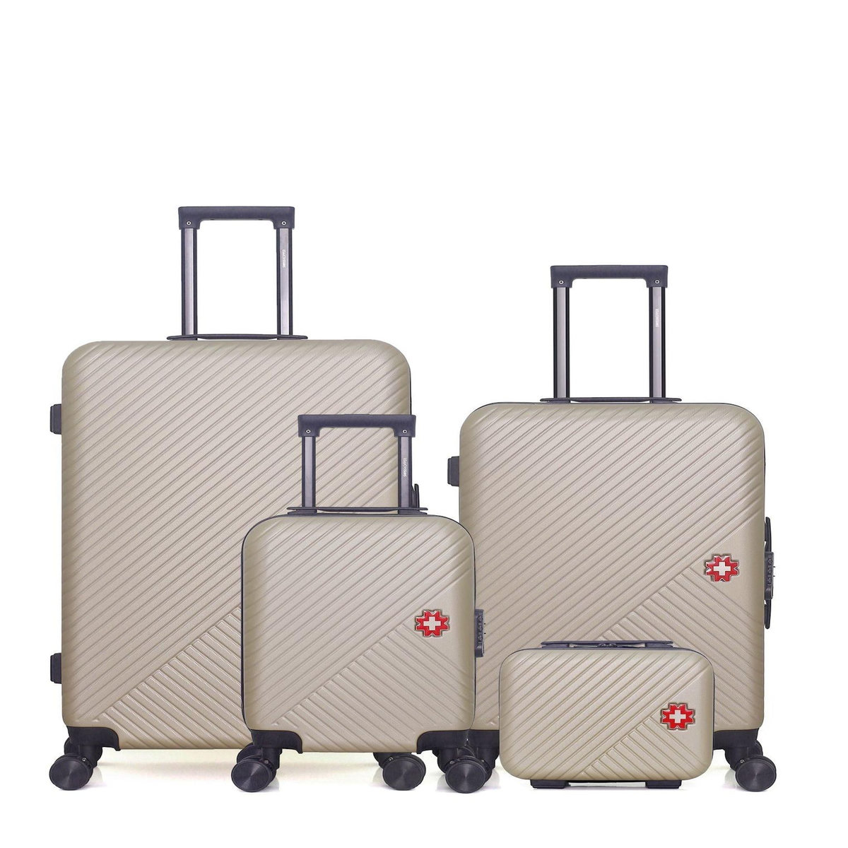 SWISS KOPPER SWISS KOPPER - LOT DE 4 - Valises grand format, weekend, cabine XXS et vanity SPIEZ