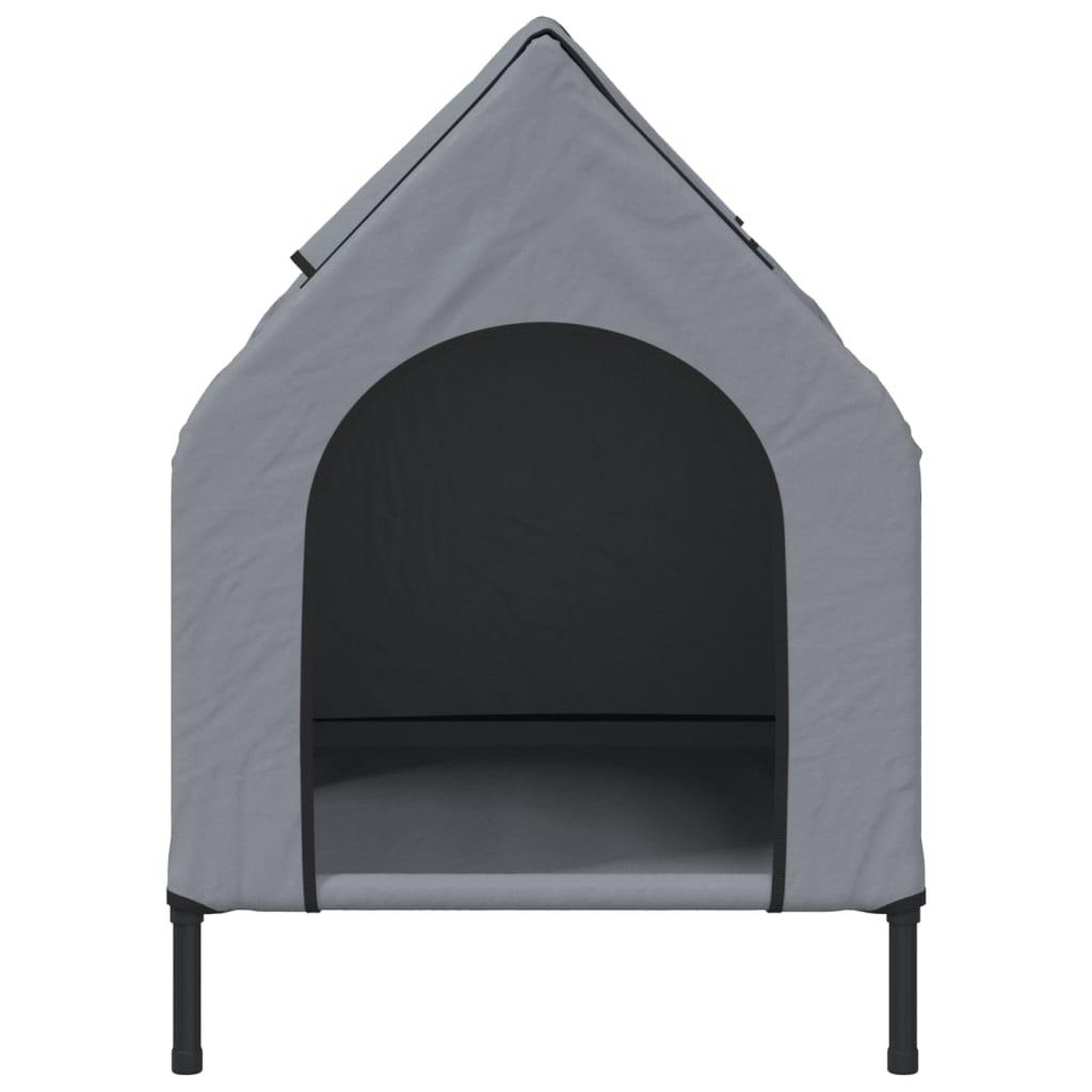 Voir la diapositive 4 : VIDAXL Niche pour chien gris clair tissu oxford et acier
