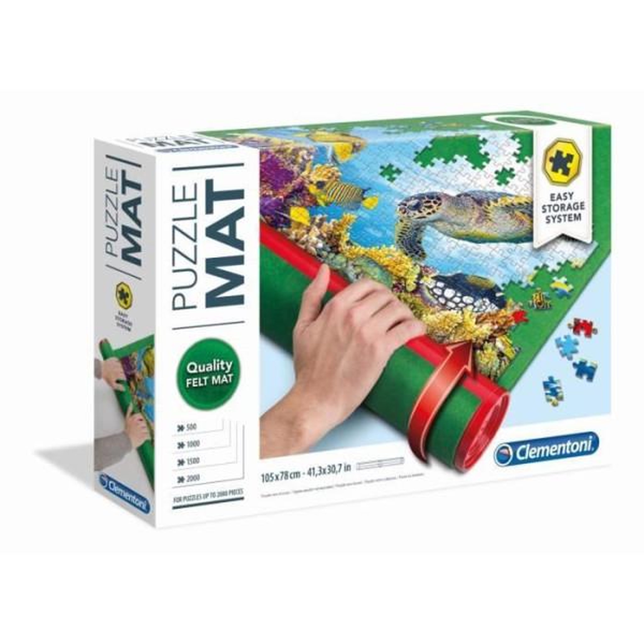 CLEMENTONI Clementoni - Tapis de Puzzles - Puzzle Mat - Vert - Intérieur - Pour Adulte