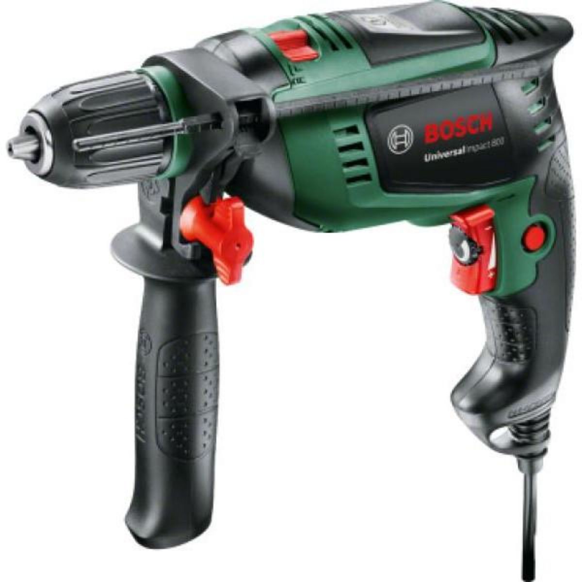 BOSCH Perceuse a percussion filaire Bosch - UniversalImpact 800 (800W, béton 14mm, bois 30mm, livré avec accessoires)