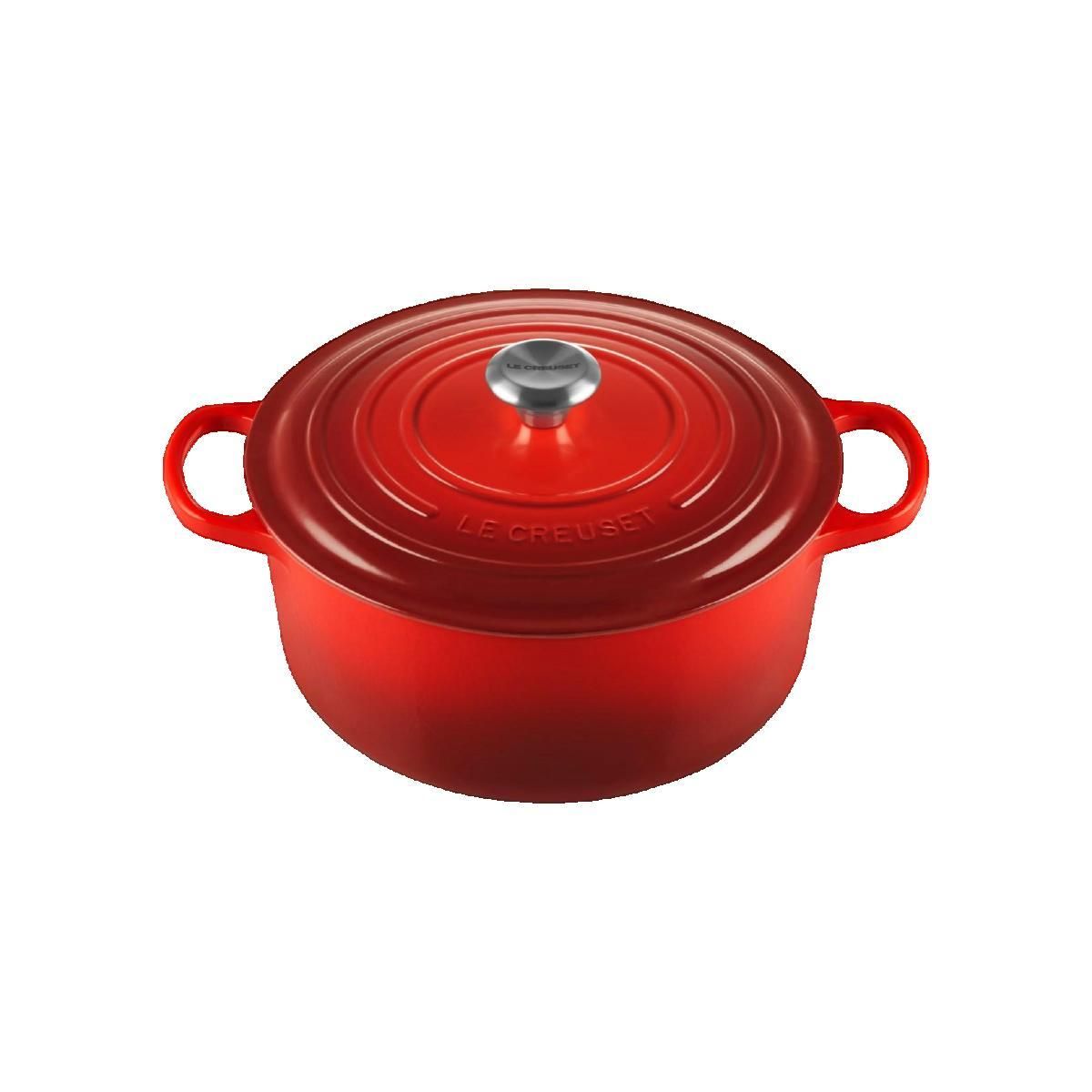 Le Creuset Cocotte Le Creuset Ronde Signature 28 cm Cerise