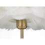 Voir la diapositive 3 : Paris Prix Lampe à Poser Imitation Plume  Ball  50cm Or & Blanc