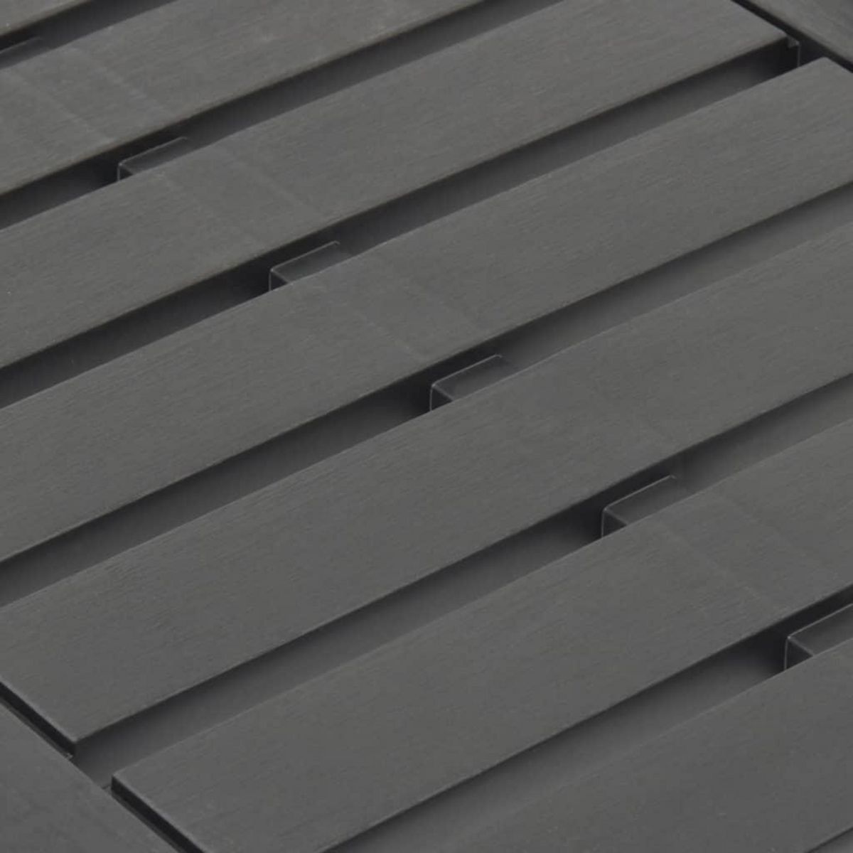 VIDAXL Table de jardin Anthracite 78x55x38 cm Plastique