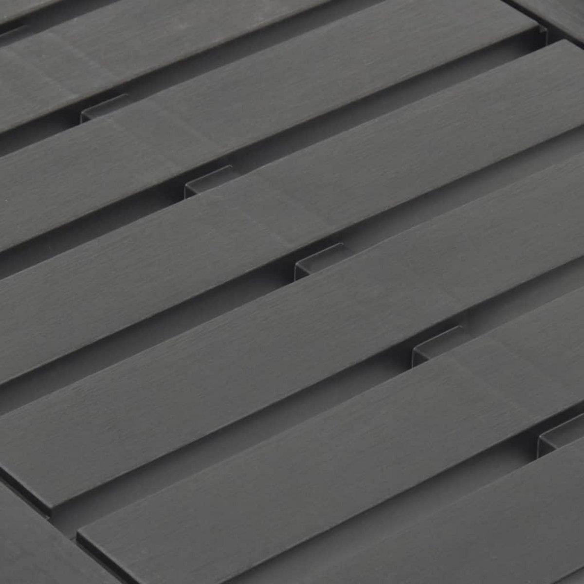 VIDAXL Table de jardin Anthracite 78x55x38 cm Plastique