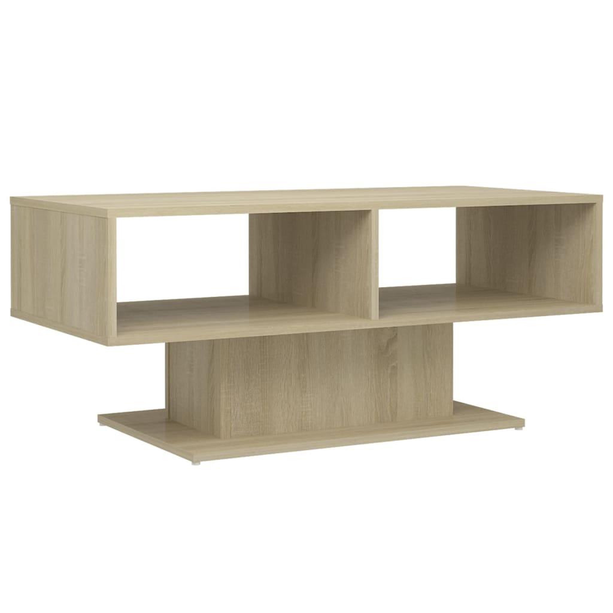 Voir la diapositive 2 : VIDAXL Table basse chene sonoma 103,5x50x44,5 cm bois d'ingenierie