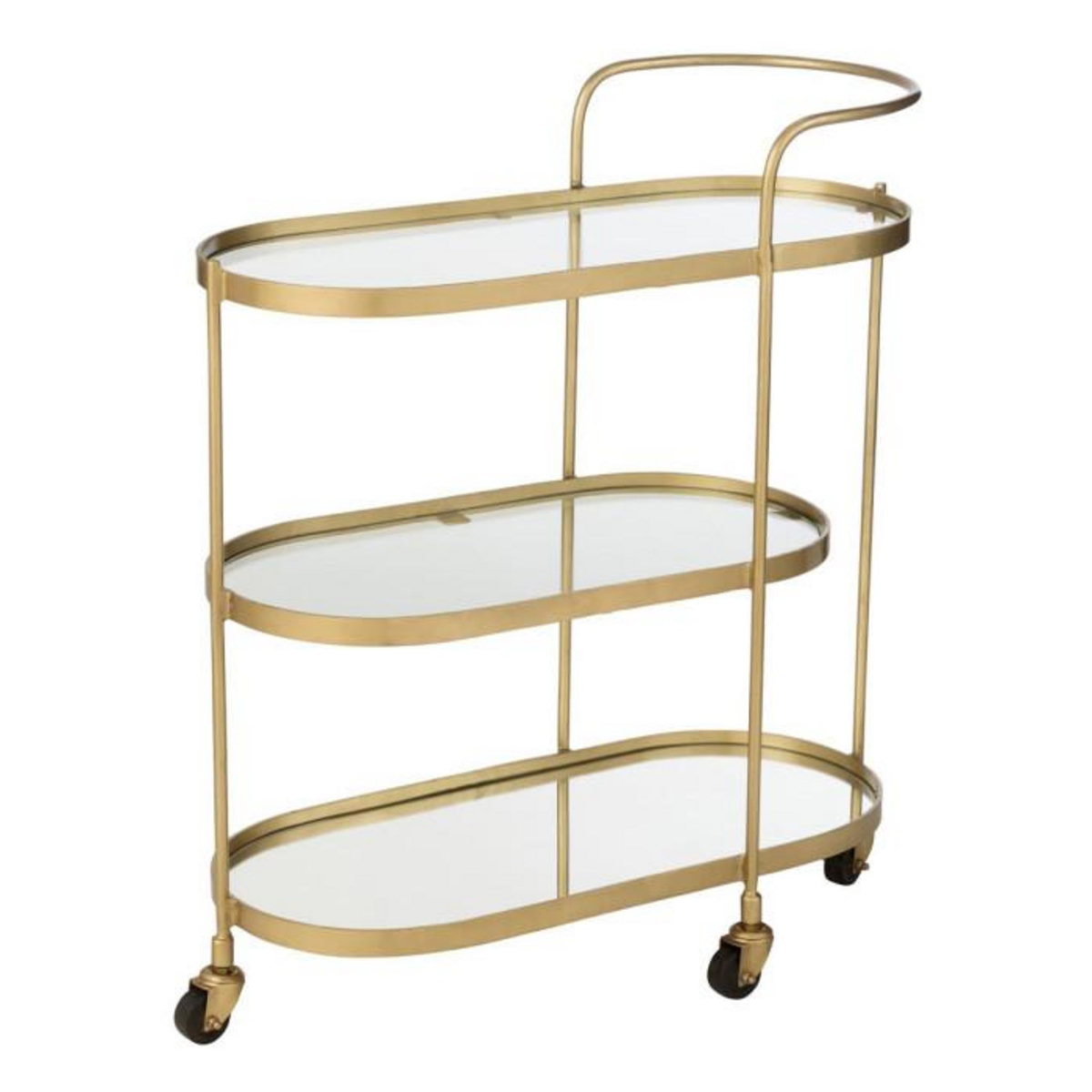 Paris Prix Desserte 3 Niveaux Design  Leanor  84cm Or