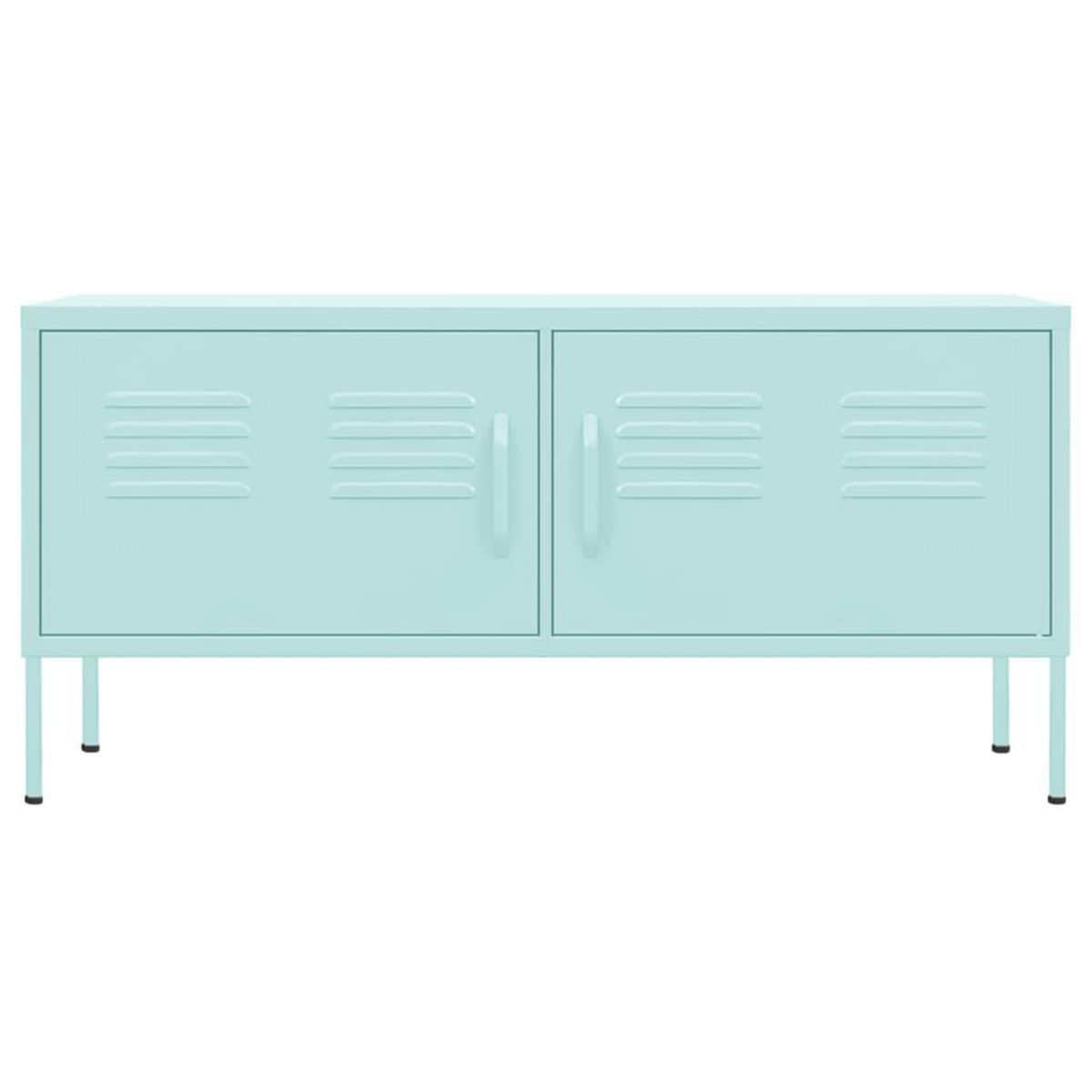 VIDAXL Meuble TV Vert menthe 105x35x50 cm Acier