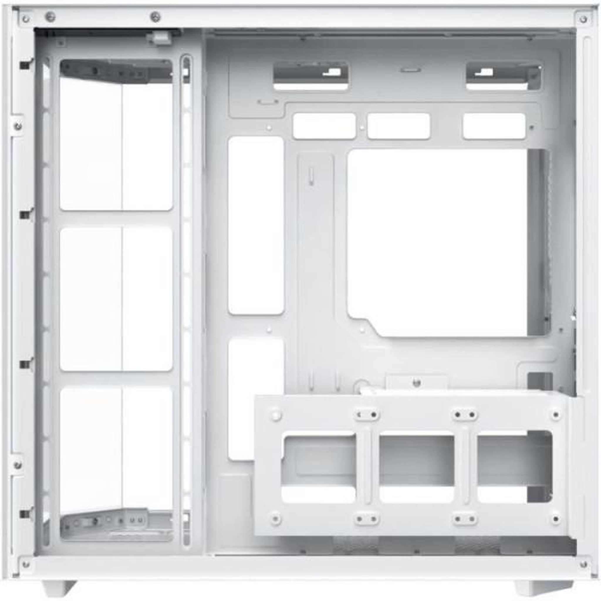Voir la diapositive 2 : Xigmatek Boitier sans alimentation - XIGMATEK CUBI II Arctic - Cube - Format E-ATX - Blanc
