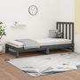 Voir la diapositive 1 : VIDAXL Lit coulissant sans matelas gris 2x(90x200) cm