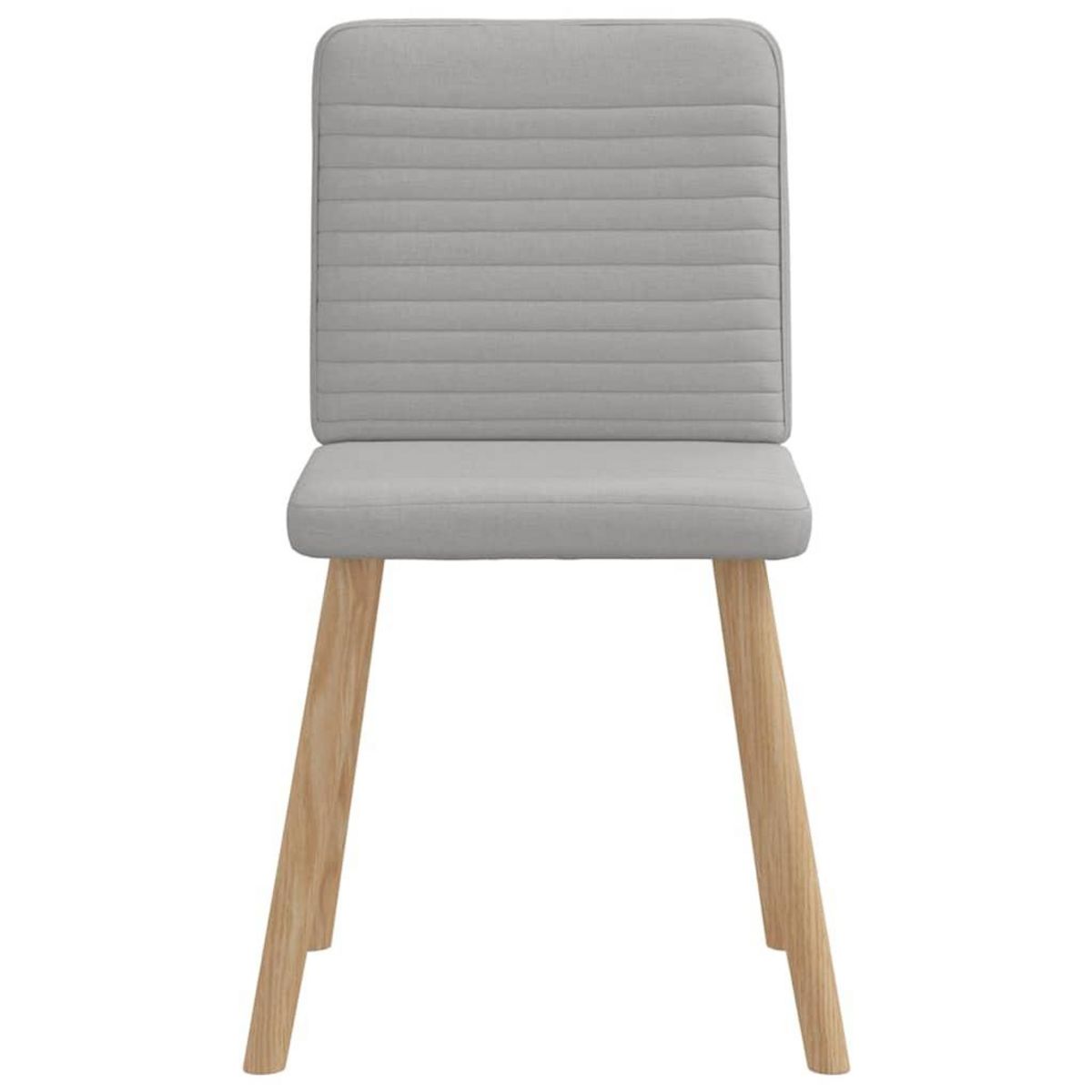 VIDAXL Chaises a manger lot de 2 gris nuage tissu