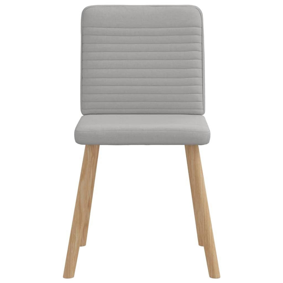 VIDAXL Chaises a manger lot de 2 gris nuage tissu