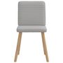 Voir la diapositive 4 : VIDAXL Chaises a manger lot de 2 gris nuage tissu