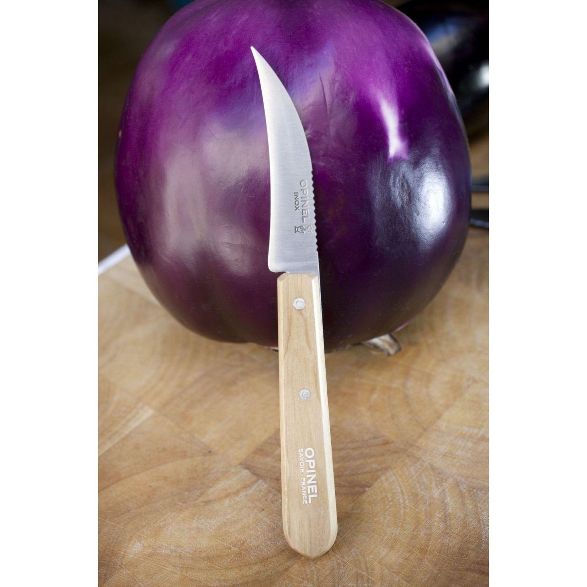 Voir la diapositive 3 : Opinel Couteau à légumes No114 hêtre