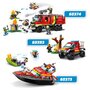 LEGO City 60374 Le camion d'intervention des pompiers, Jouet avec Drones Modernes, et Figurines