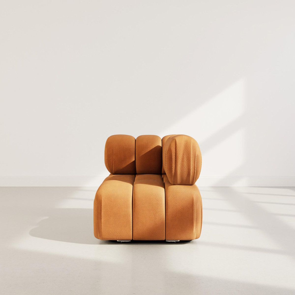 LISA DESIGN Ruby - module d'assise d'angle droit en velours texturé